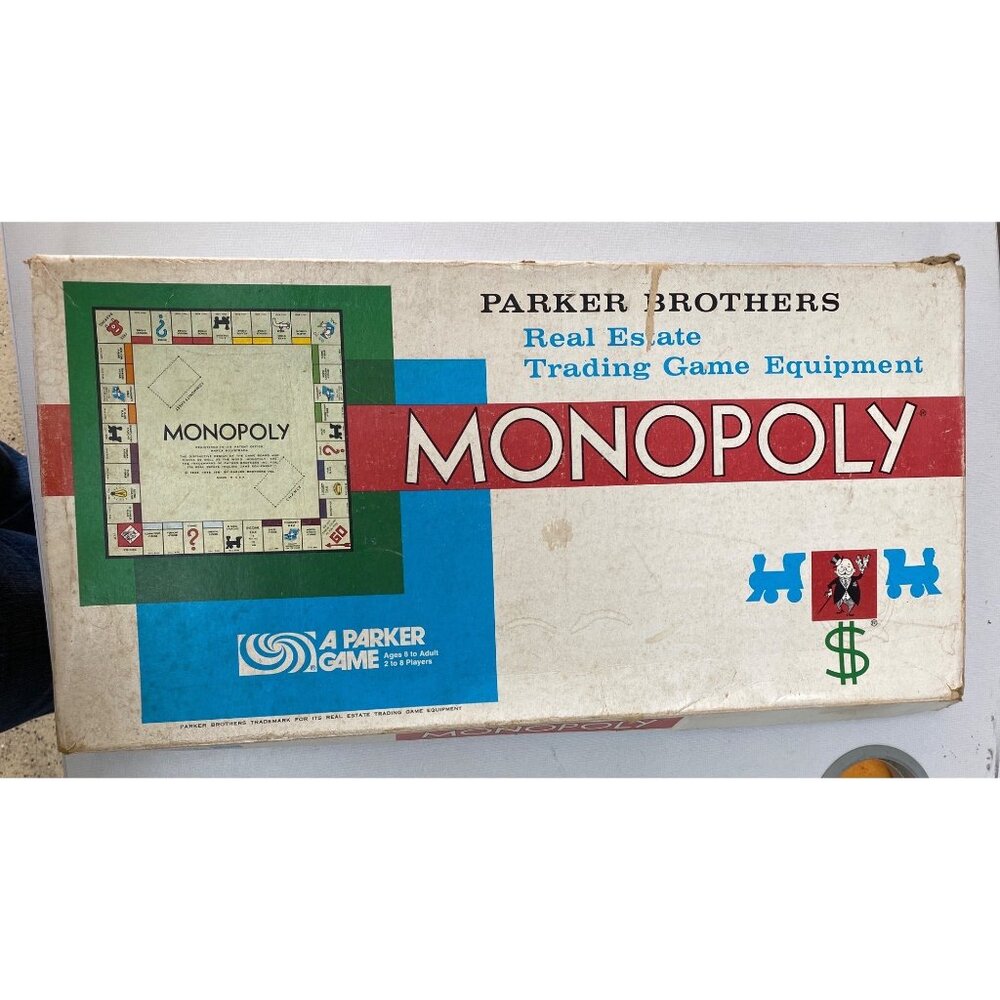 Vintage 1961Monopoly Game 2 Boards Parker Brothers